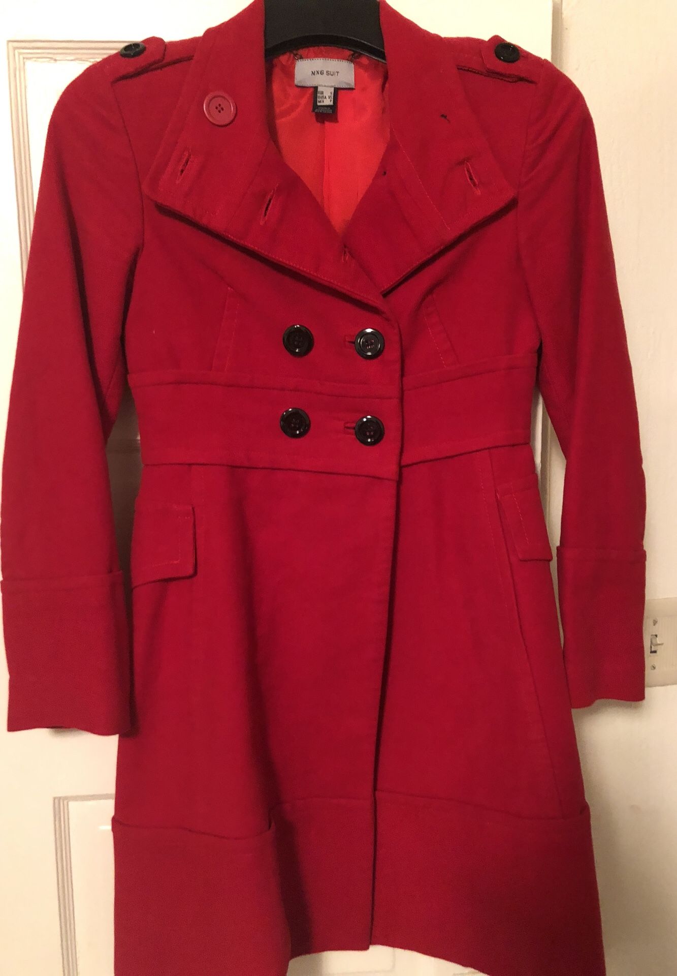 Red Pea Coat
