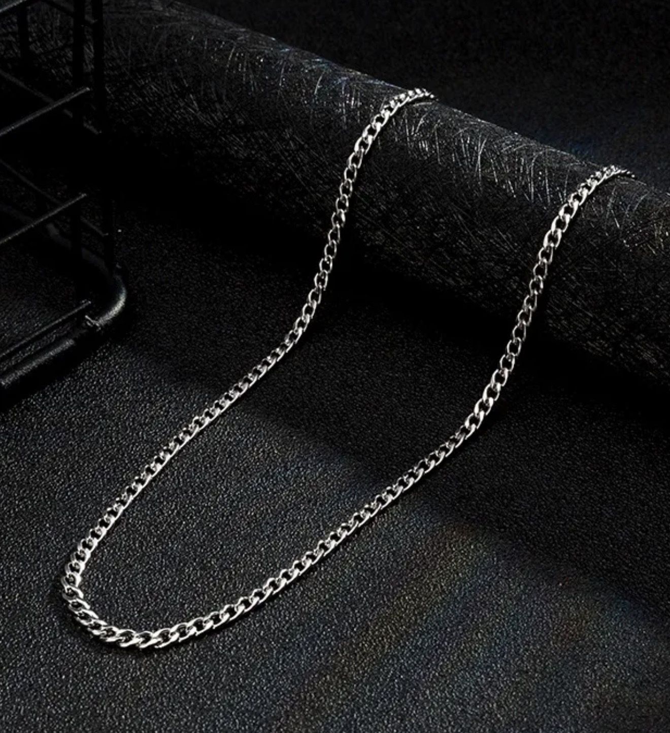Stainless Steel Silver Plated Chain Necklace