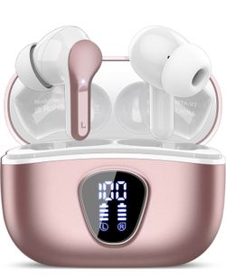 Wireless Earbuds, Bluetooth 5.4 Headphones HiFi Stereo, Bluetooth Earbuds