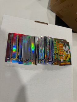 60+ NFL Topps chrome insert and refractor lot