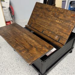 Coffee Table With Storage And Lift Table. $120
