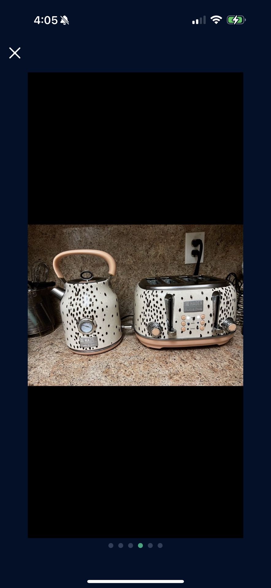Haden Poodle & Blonde Toaster And Kettle