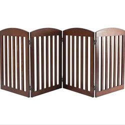 New 4 Panel Dog Pet Gate Barrier That Measures 28" Tall And 96" In Length