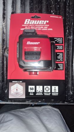 BAUER 50 ft. Self-Leveling 360°

Horizontal Cross-Line Laser Level