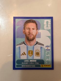 Lionel Messi World Cup Sticker 2026