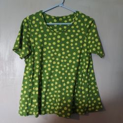New Top Green Dots Size M From Gudrun