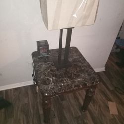 2 Marble End Tables With 2 Lamps 2 Fireplace Table Decoratiins 1 Marble Coffee Table With 1 Coffee Table Decoration 