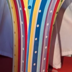 Glass FTD Voss 1990s Rainbow Color 8"X 4" 