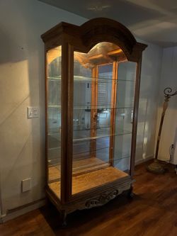 Glass mirror cabinet