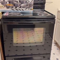 Almost Brand New Black Electric Stove Full Size  $200