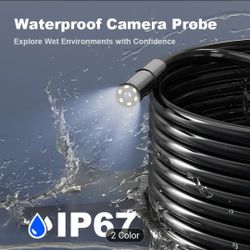 Endoscope with Semi-Rigid Snake Camera