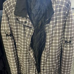 Gray/white S,L Padded Jacket Never Worn..$15