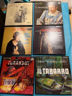 collection of six vintage classical vinyl
