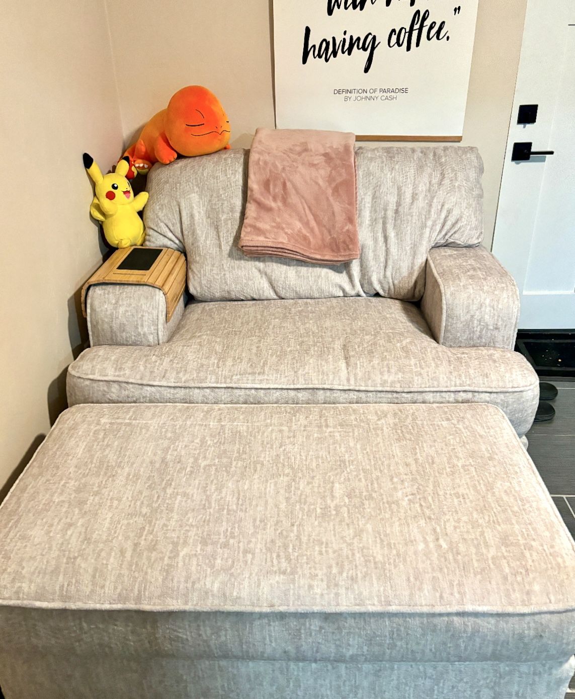 Chair and a Half With Matching Ottoman