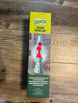 NEW Dr. Seuss The Grinch Lava Lamp Volcano Motion Lamp Christmas NIB Holiday