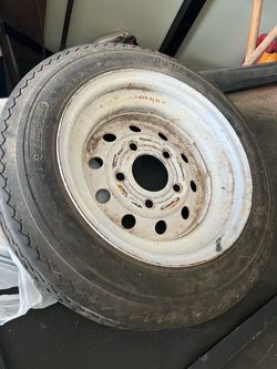 Duro Trailer Tire on Steel Rim