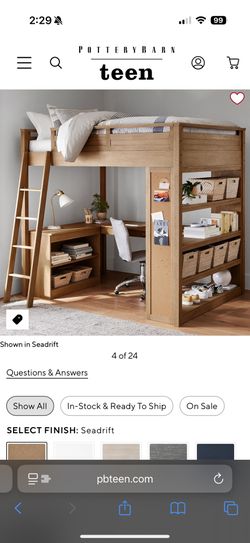 Pottery Barn Bunk Bed With Desk Full Bed