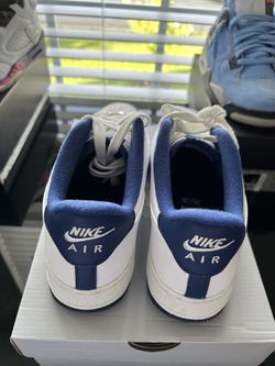 Nike Air Force 1 GS White Deep Royal Blue