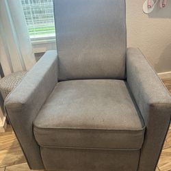 Gray Rocker Swivel glider chair