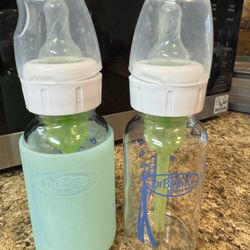 Dr Brown Glass Baby  Bottles 