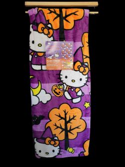 Hello Kitty Halloween Throw 50x70in  - Witch Hat