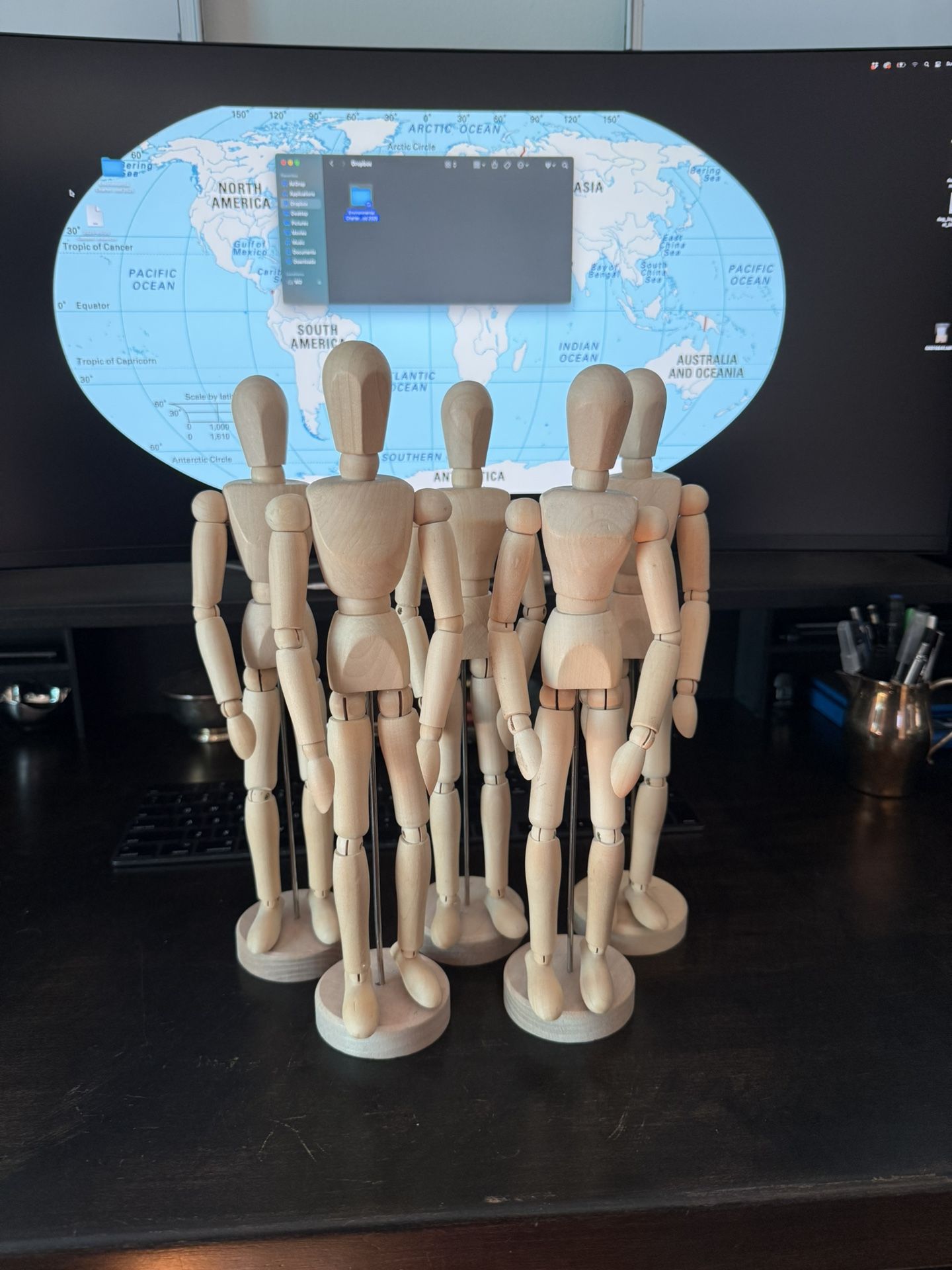Wooden Mannequin Figures 12"