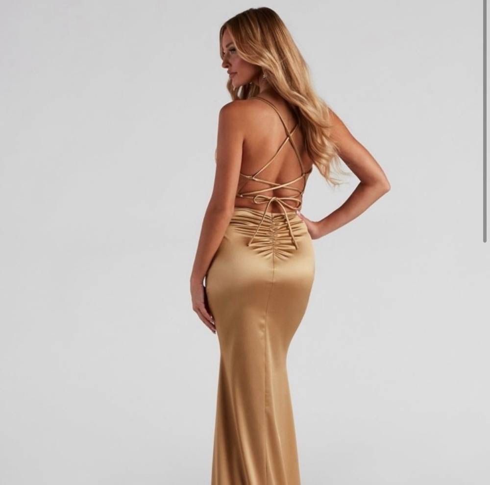 Prom Dress Gold Mocha XS 