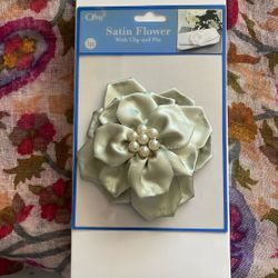 Fashionable Fabric Satin Flower With Clip And Pin