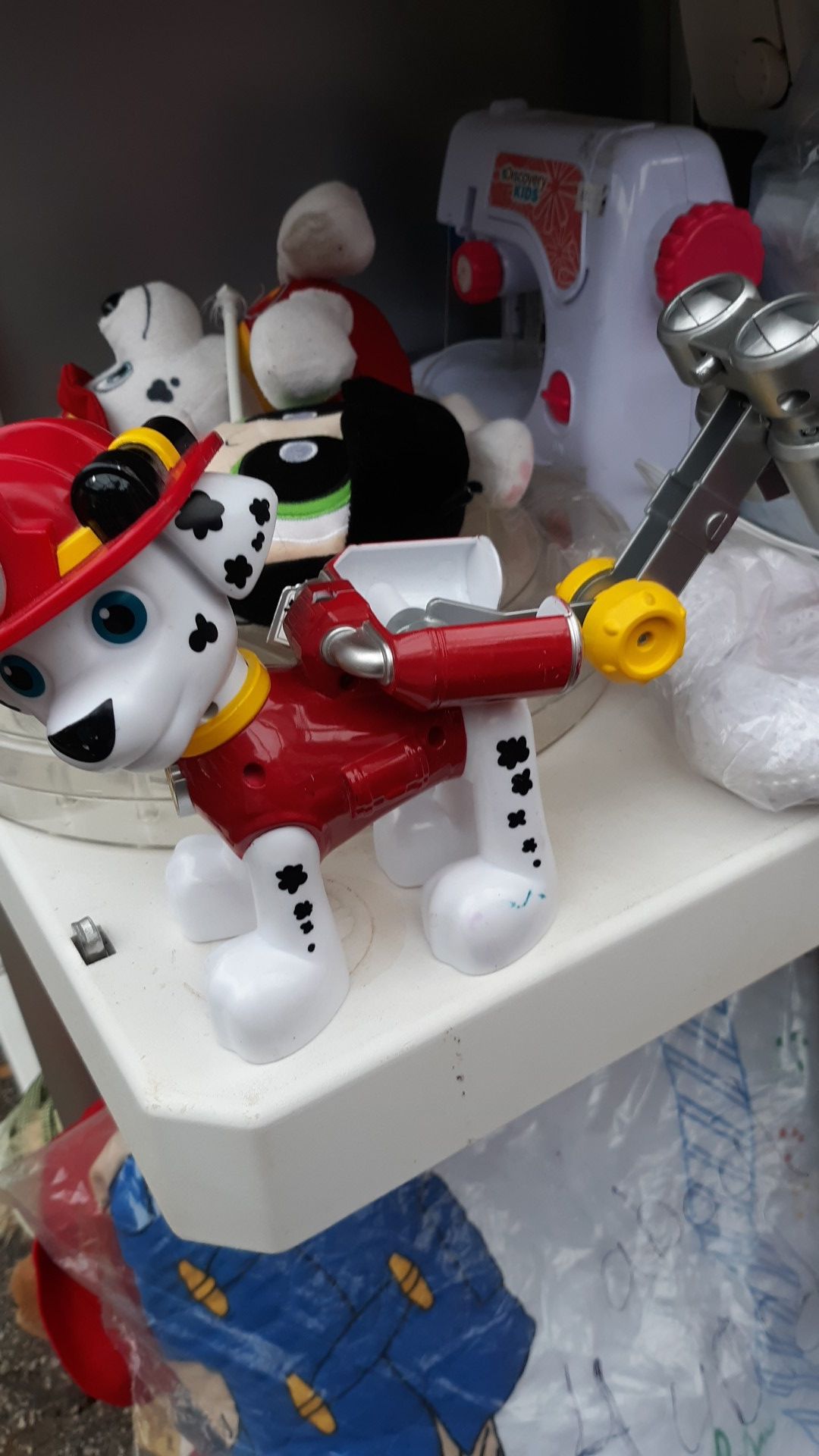 Kids Paw Patrol stuffed toy and a regular toy $7 for the set