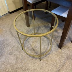Glass End Table