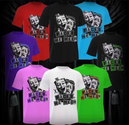 Faces We Wear Rhinestone Tee Multi-Colored All Sizes