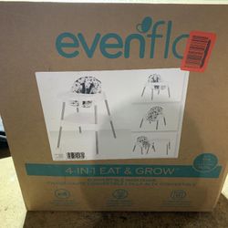 4 In 1 Evenflo Eat And Grow Convertible High Chair 