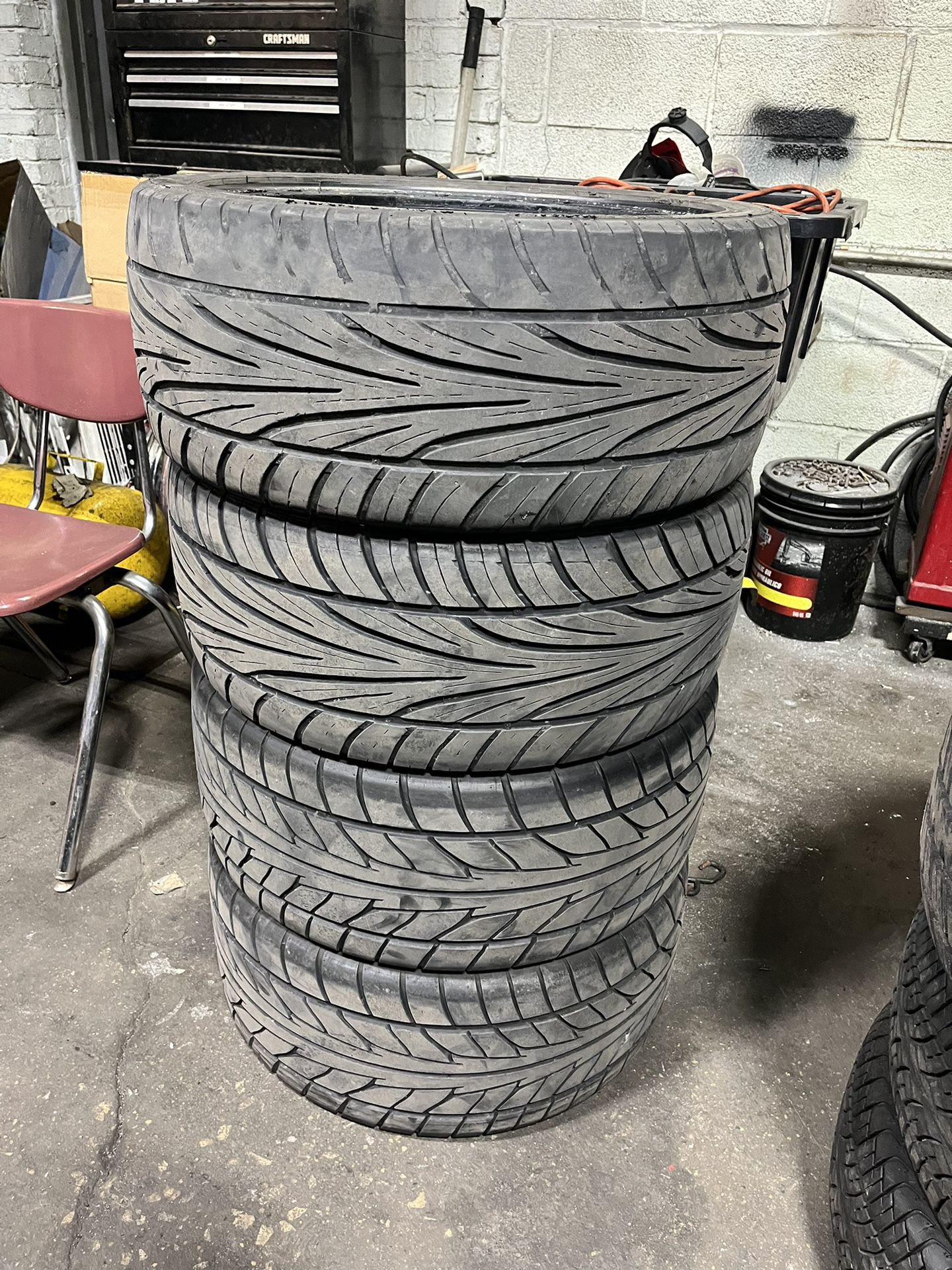 4 Good Used Tires 2 245/40/18 2 285/35/18 $50 Each Mounted Balanced