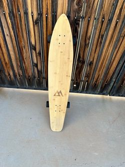 Bamboo Longboard Cruiser Skateboard – Complete