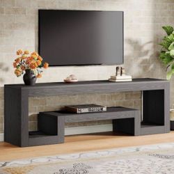 Modern Geometric Media Console / TV Stand