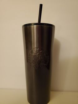 Starbucks gradient black and gray tumbler