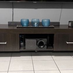 Rooms To Go…70 in Wood Entertainment Center/TV Stand (2 Deep Drawers)  (very Sturdy)