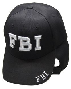 FBI Letters Black Embroidered Cap