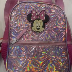 Minnie Mouse Girls Small Pink Backpack