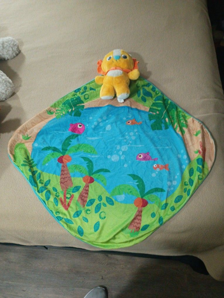 Stuffed Animal With Built-in Blanket