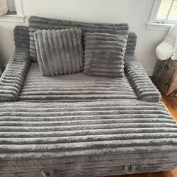 Thomasville Oversized Chair & storage Ottoman