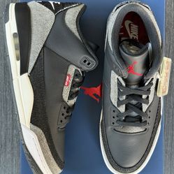 Jordan 3 Retro “Levi Black White” (Size 10.5M) | Brand New Deadstock