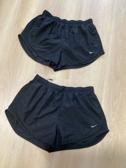 Two Nike Black dri-fit Running Shorts