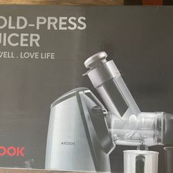 Aicook Juicer Machines, Slow Masticating Juicer Extractor 200W