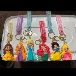 Disney princess keychains