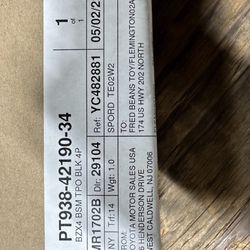 2024 Toyota BZ4x LH Black Body Side Moldings