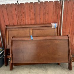 Solid Wood Queen Bed Frame