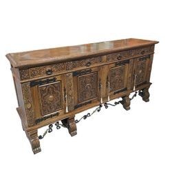 French Style Reproduction Buffet Cabinet