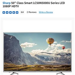 Sharp 50" Class Smart LC50N5000U Series LED 1080P HDTV