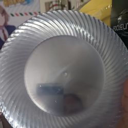 100 FOCUSLINE CLEAR DESSERT PLATES NEW